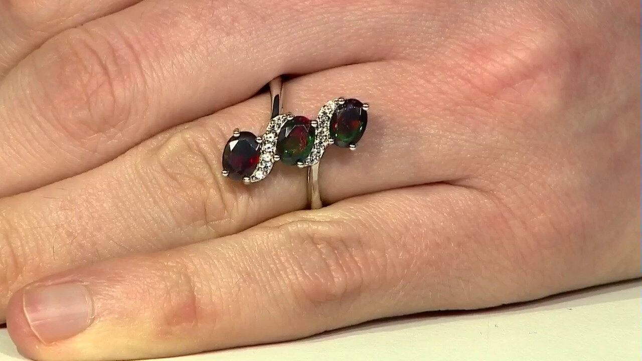 Video Mezezo Opal Silver Ring