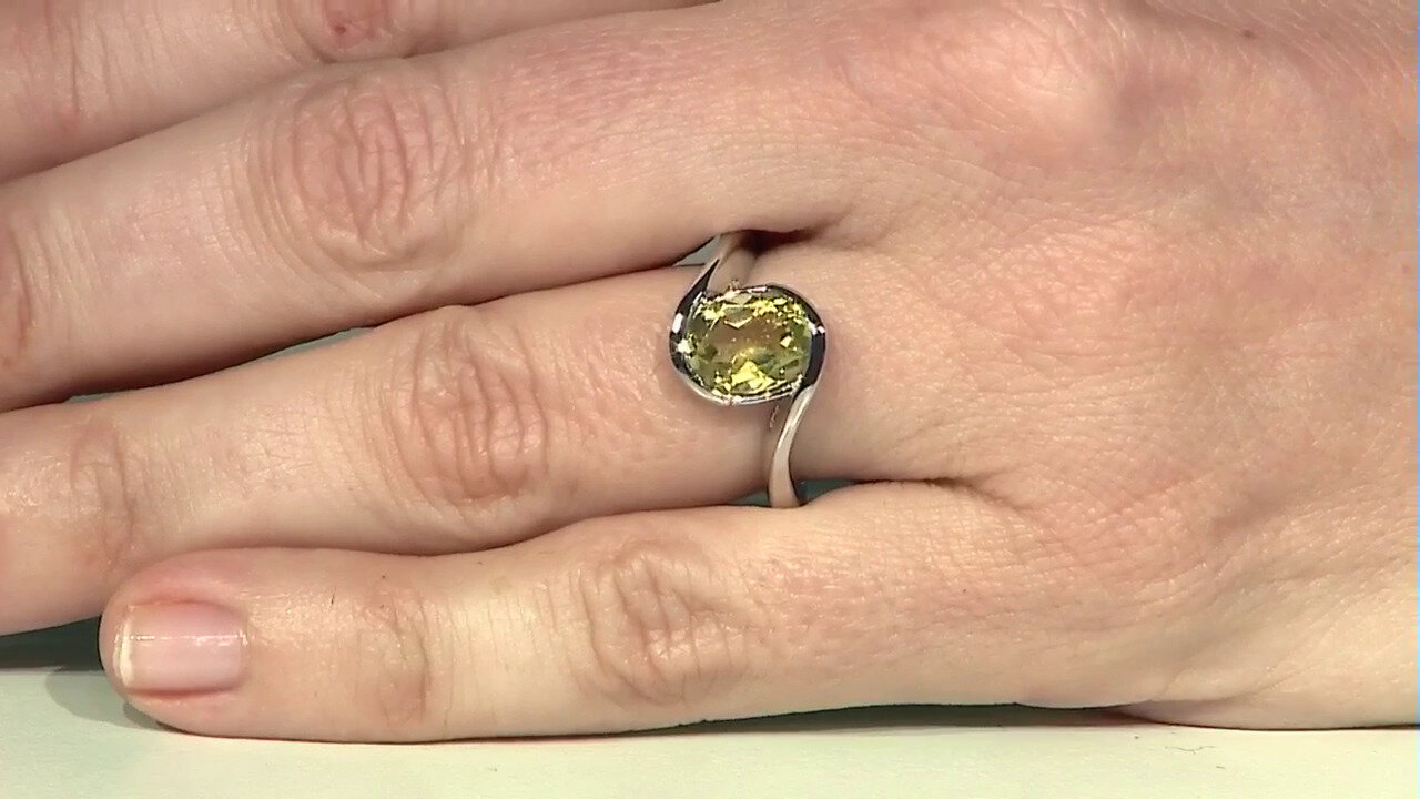 Video Bague en argent et Quartz citron