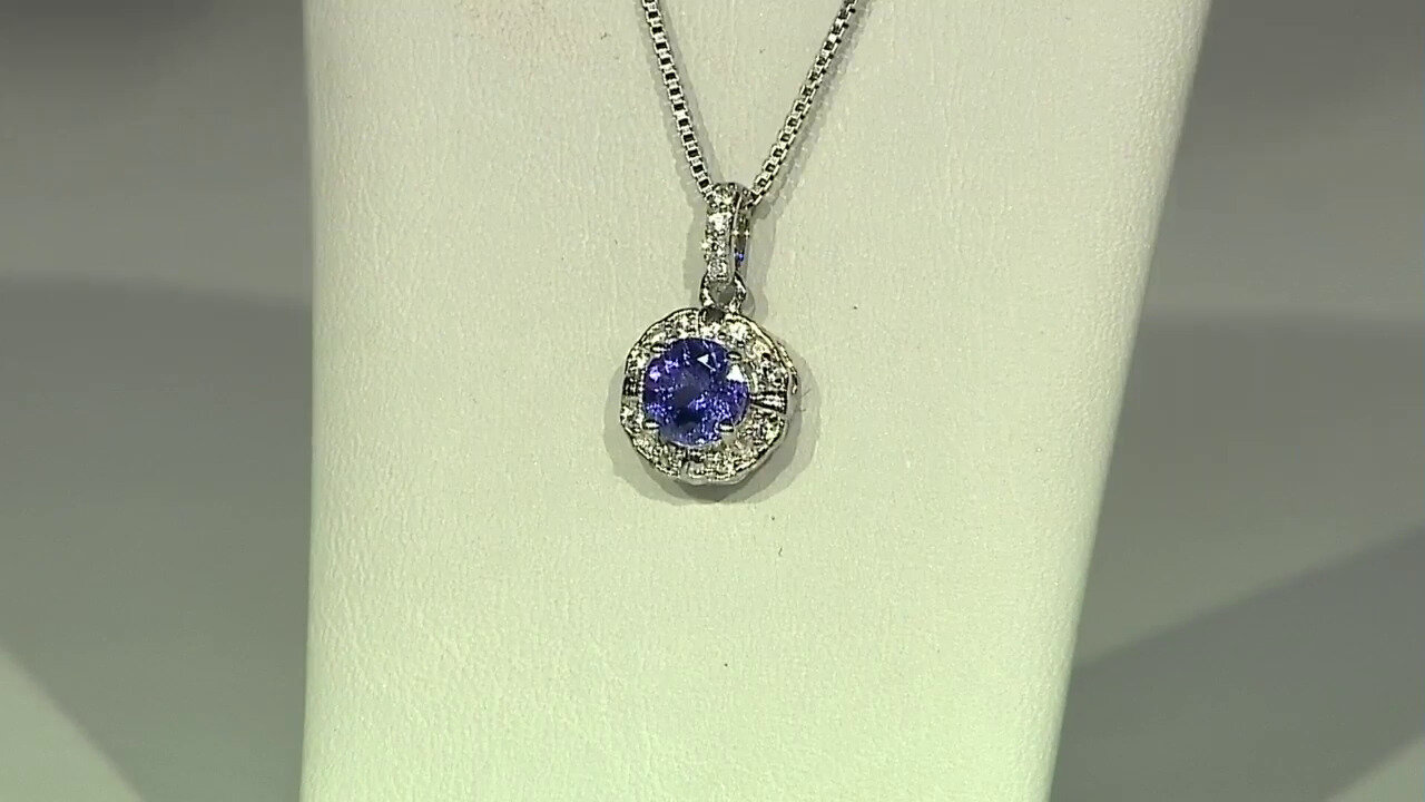 Video Tanzanite Silver Pendant