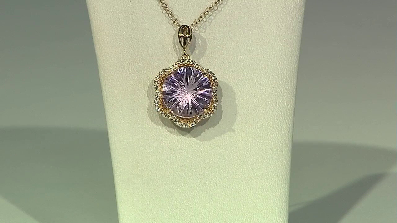 Video Bolivian Amethyst Silver Necklace