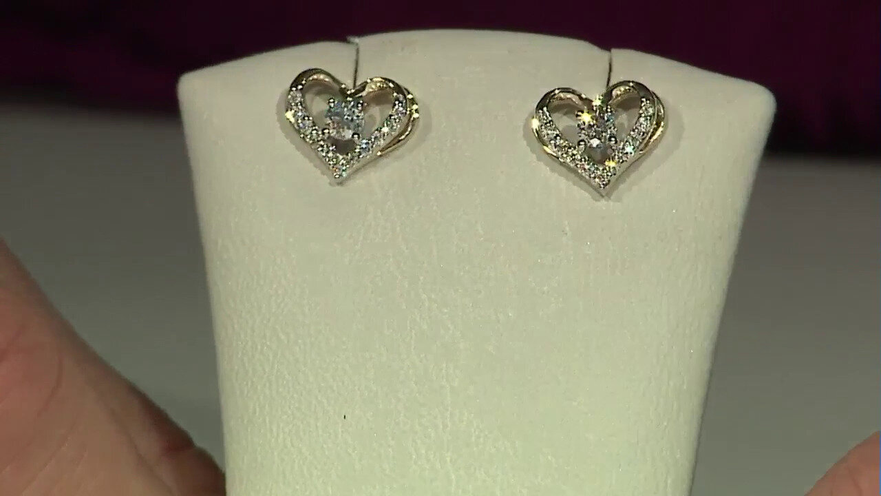 Video Boucles d'oreilles en or et Diamant SI1 (G) (Annette)