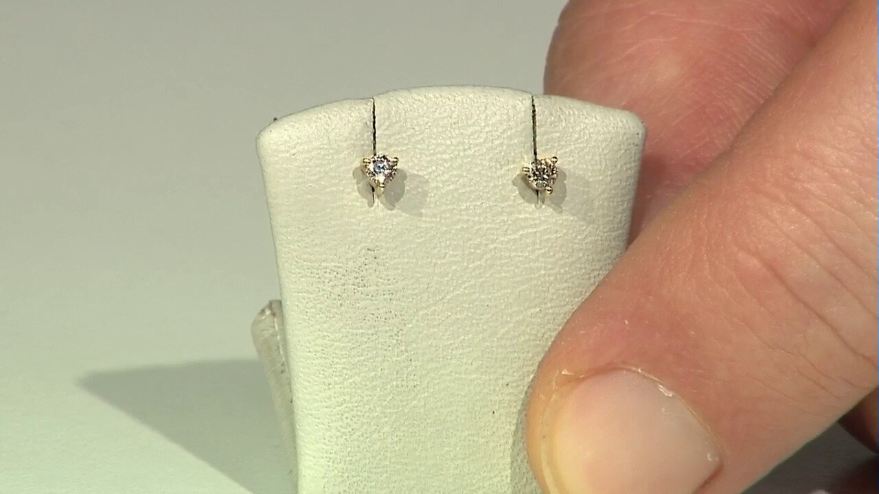 Video Anello in argento con Diamante Blu I3