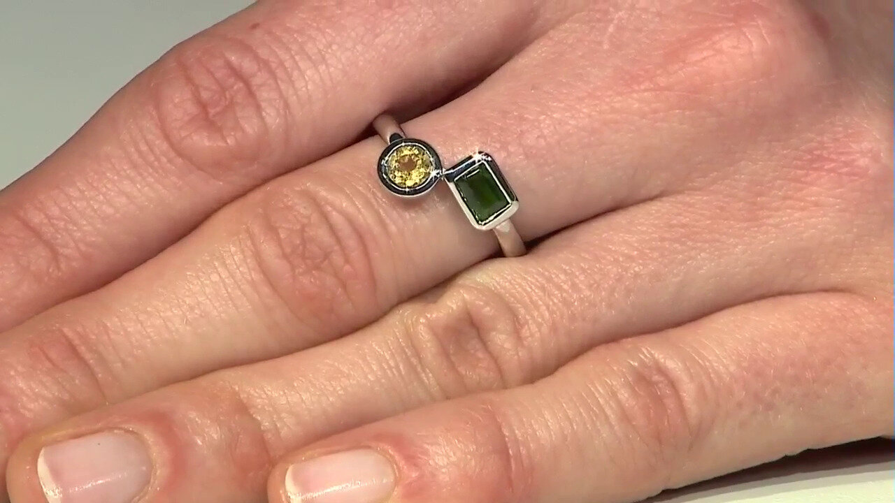 Video Russian Diopside Silver Ring