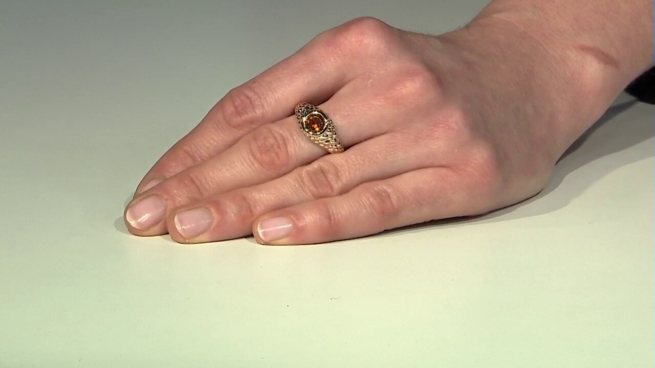 Video Bague en argent et Citrine Madère