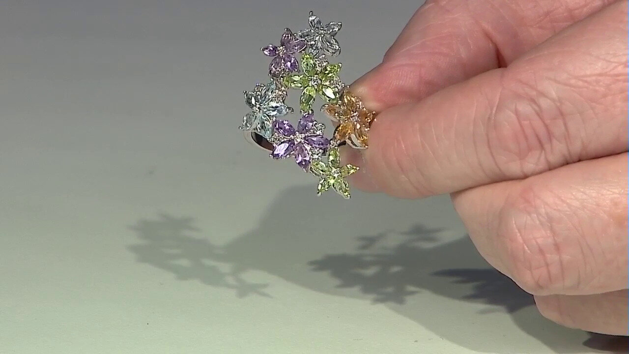 Video Amethyst Silver Ring