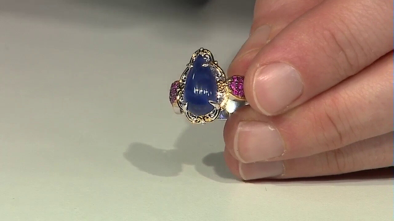 Video Sodalite Silver Ring (Gems en Vogue)