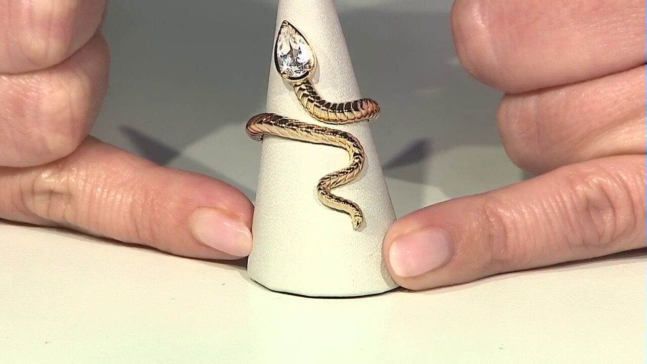 Video Bague en argent et Topaze blanche