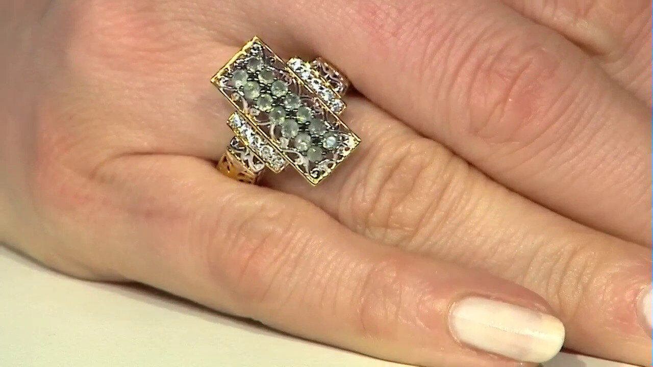 Video Brazilian Alexandrite Silver Ring (Gems en Vogue)