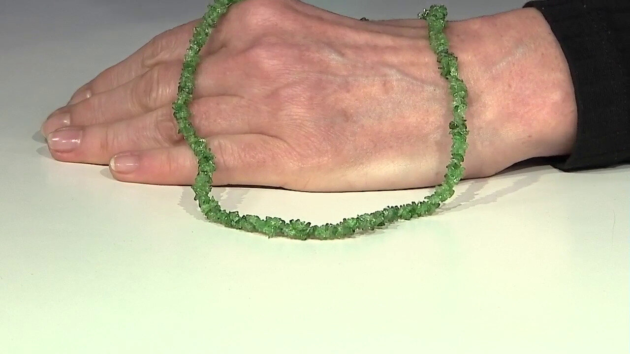 Video Tsavorite Silver Necklace