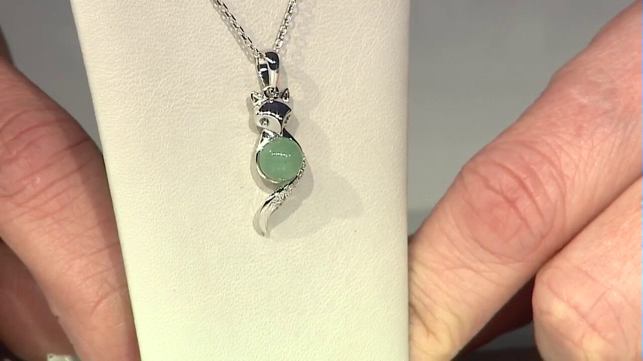 Video Green Aventurine Silver Necklace