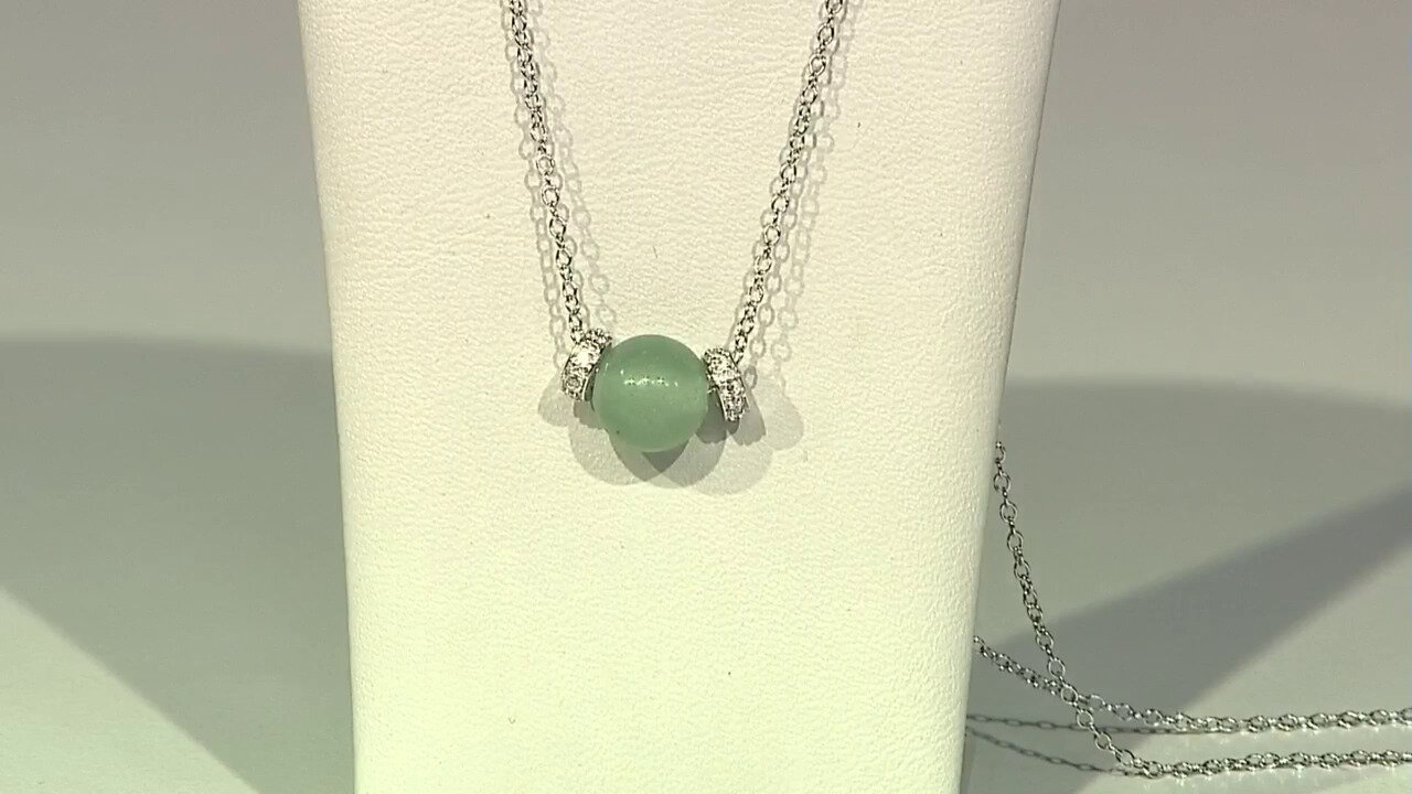 Video Collier en argent et Aventurine verte