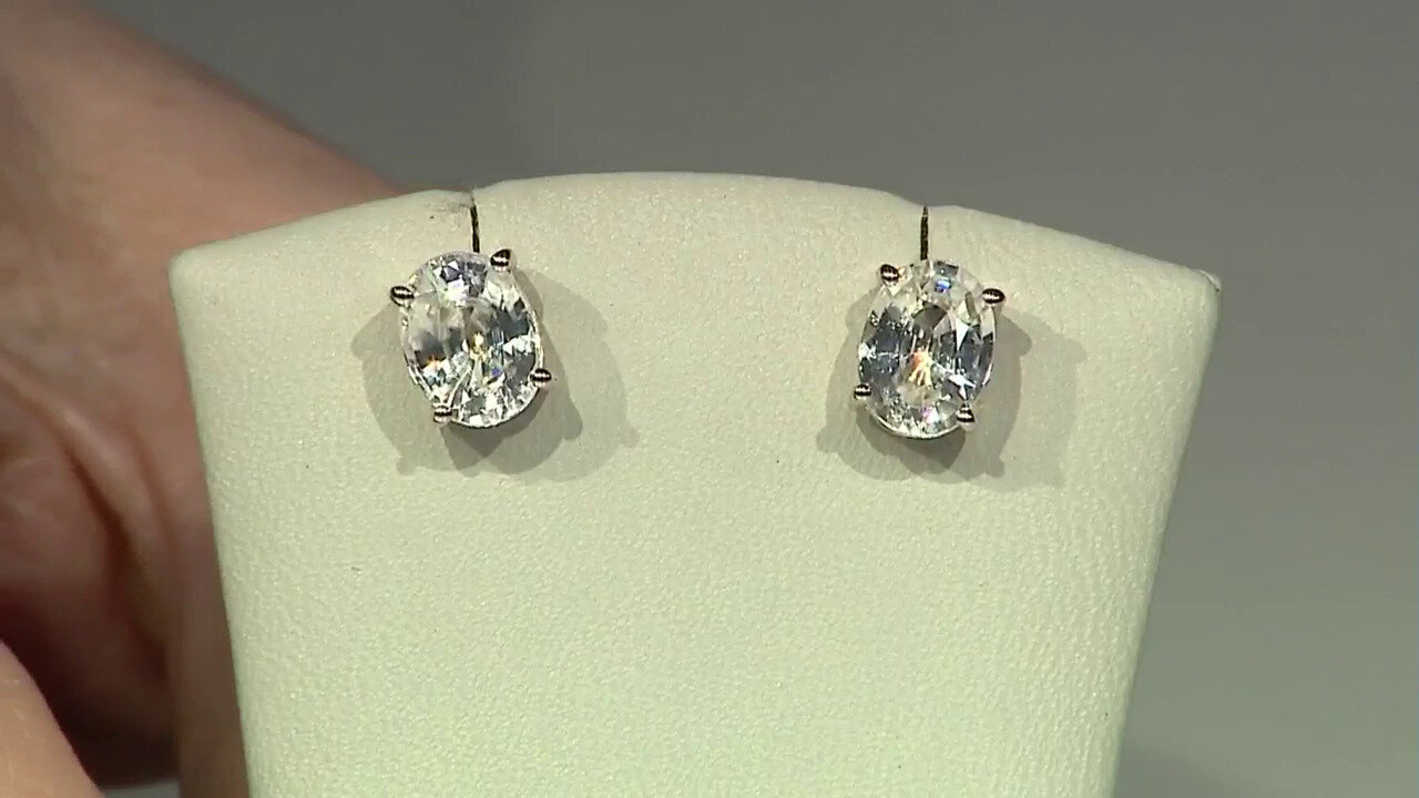 Video 9K Zircon Gold Earrings