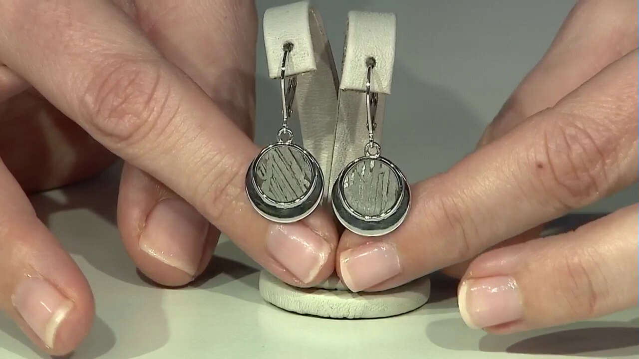 Video Aletai-Meteorite Silver Earrings