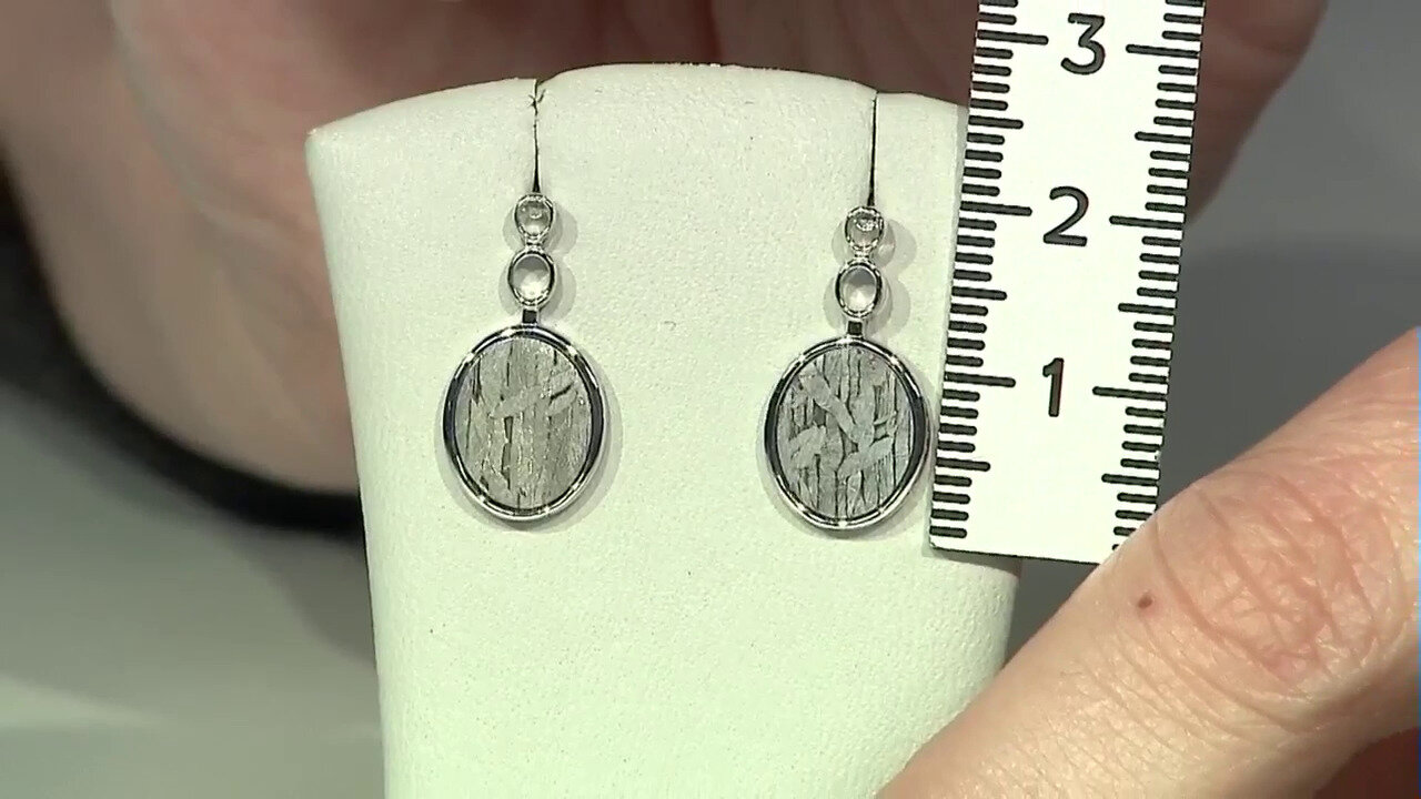 Video Aletai-Meteorite Silver Earrings