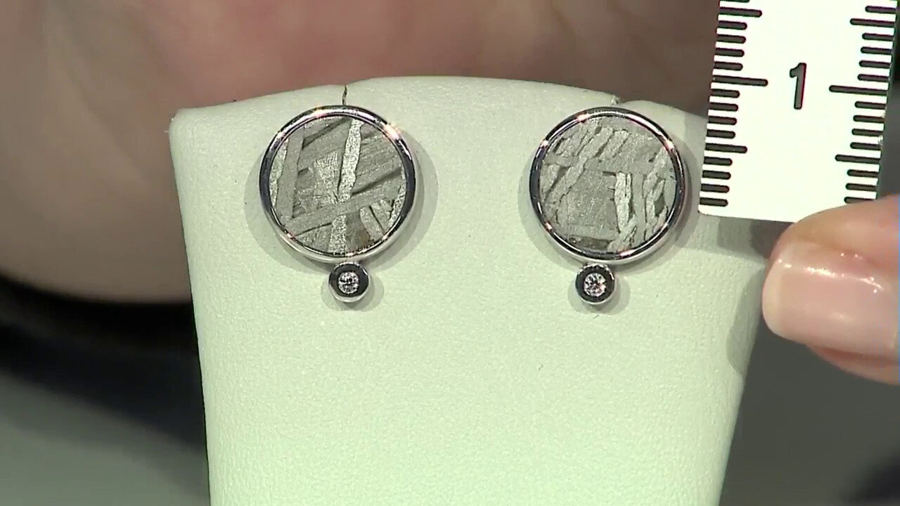 Video Aletai-Meteorite Silver Earrings