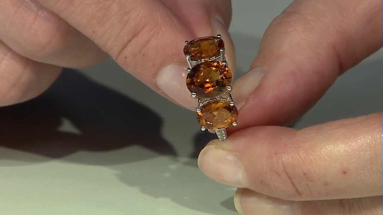 Video Madeira Citrine Silver Ring (de Melo)