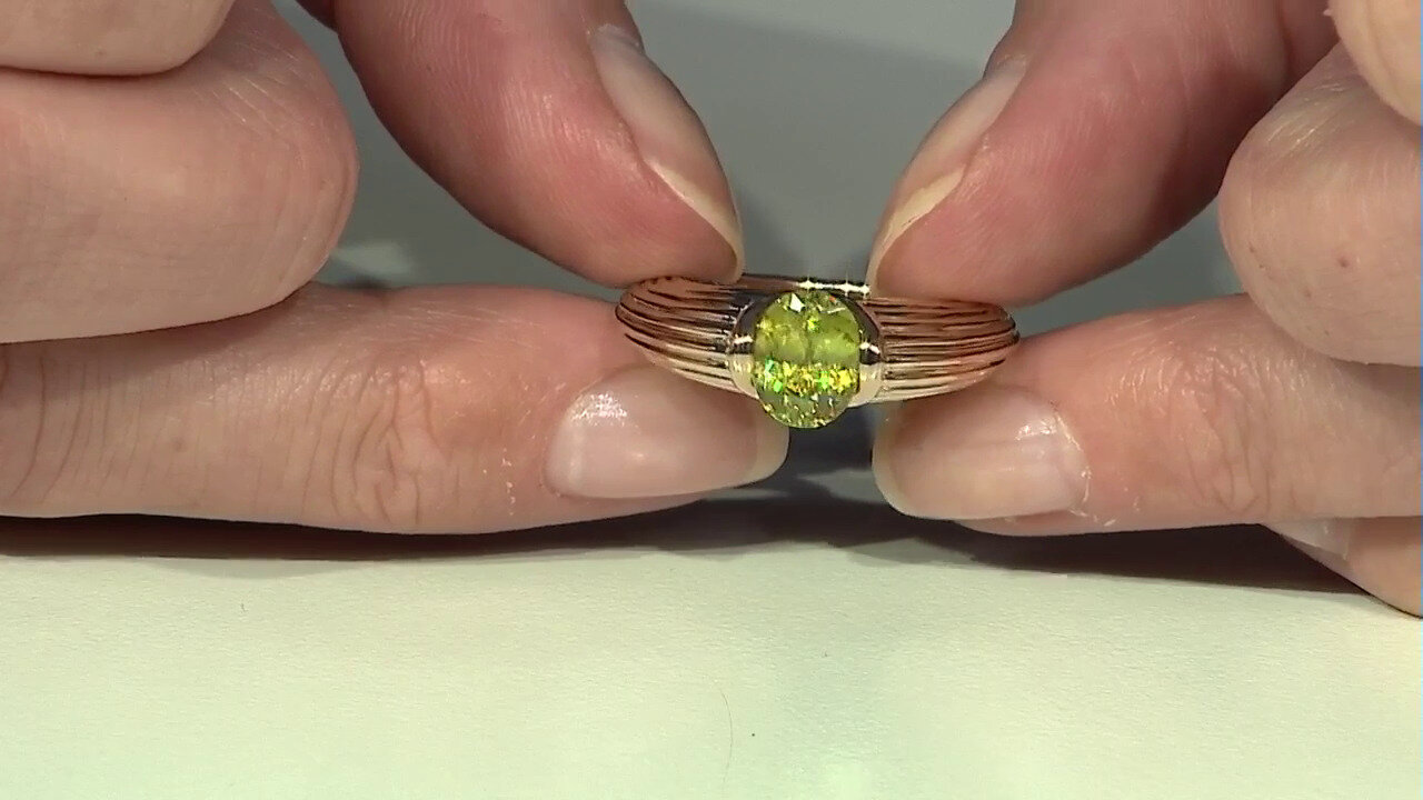 Video 9K Sphene Gold Ring (de Melo)