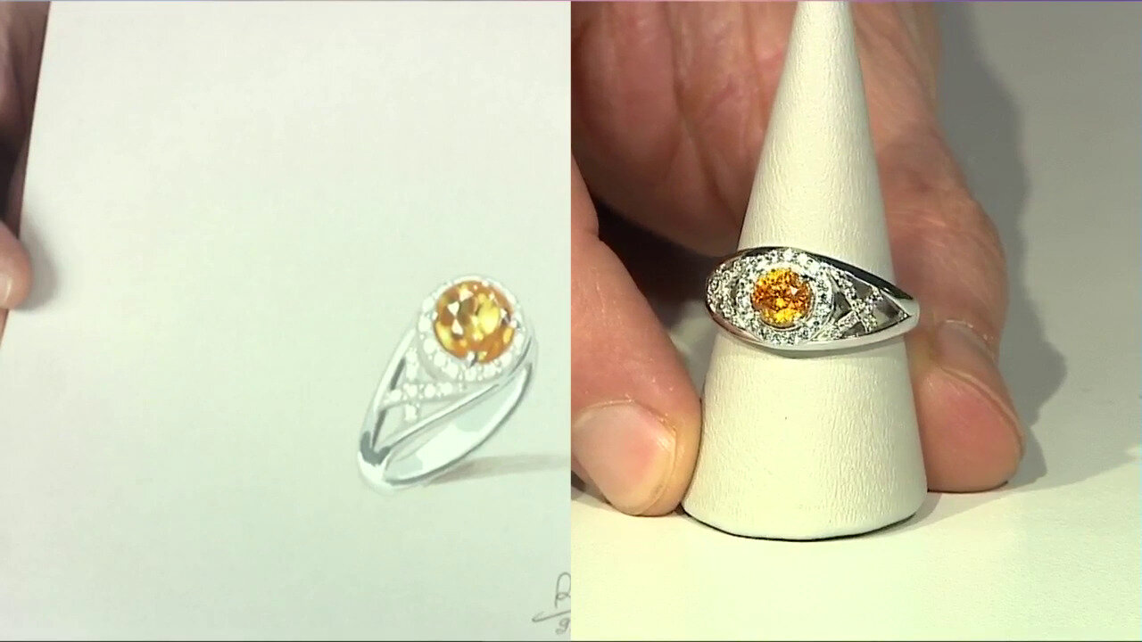 Video Sphalerite Silver Ring (Remy Rotenier)