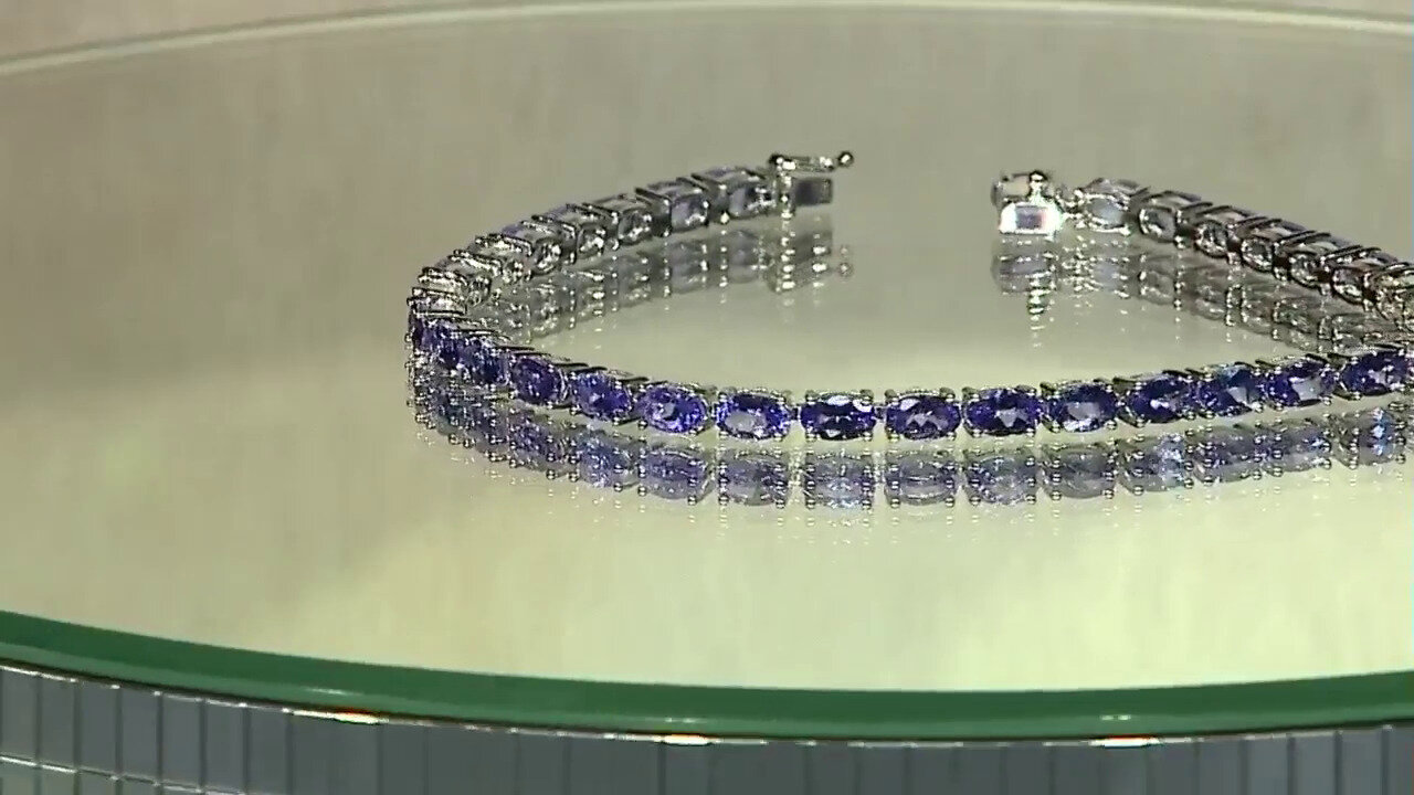 Video 14K AAA Tanzanite Gold Bracelet (CIRARI)