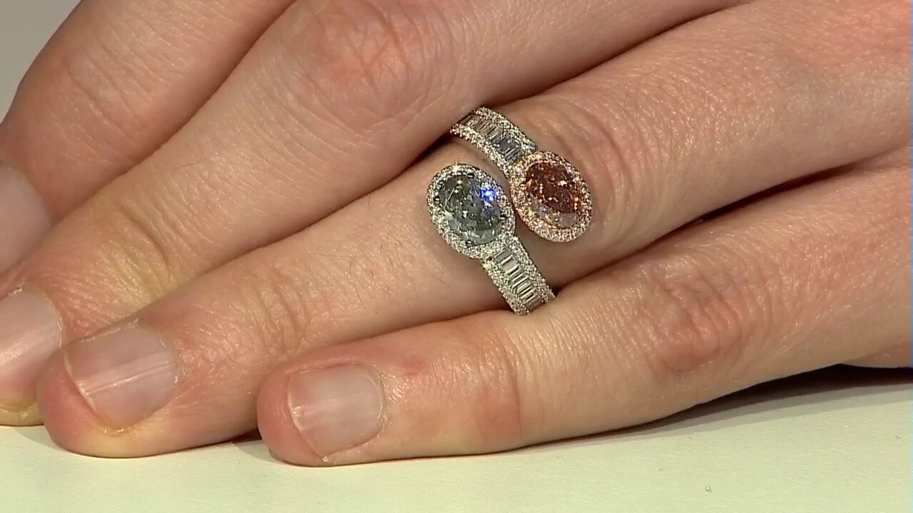 Video 18K SI2 Fancy Diamond Gold Ring (CIRARI)