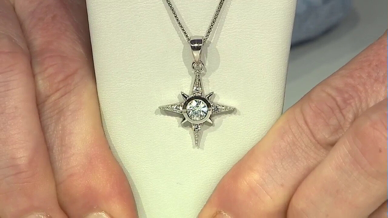 Video Zircon Silver Pendant