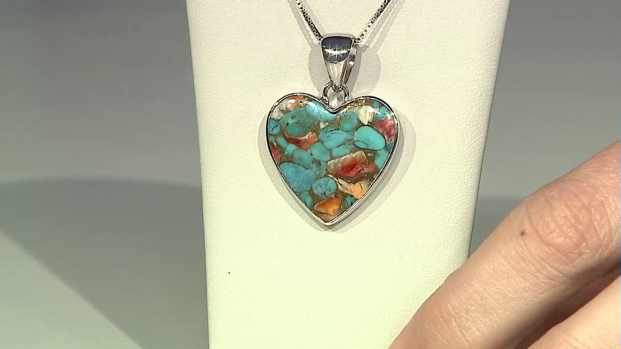 Video Multi Gem Silver Pendant