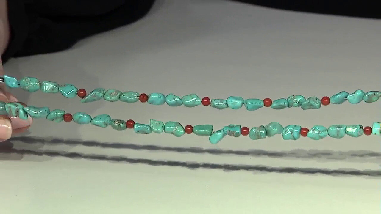 Video Collier en argent et Turquoise