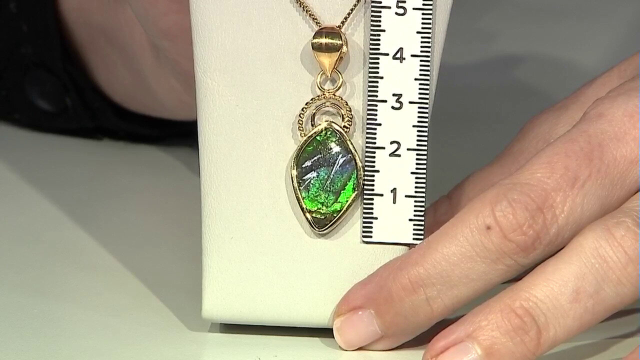 Video Ammolite Silver Pendant