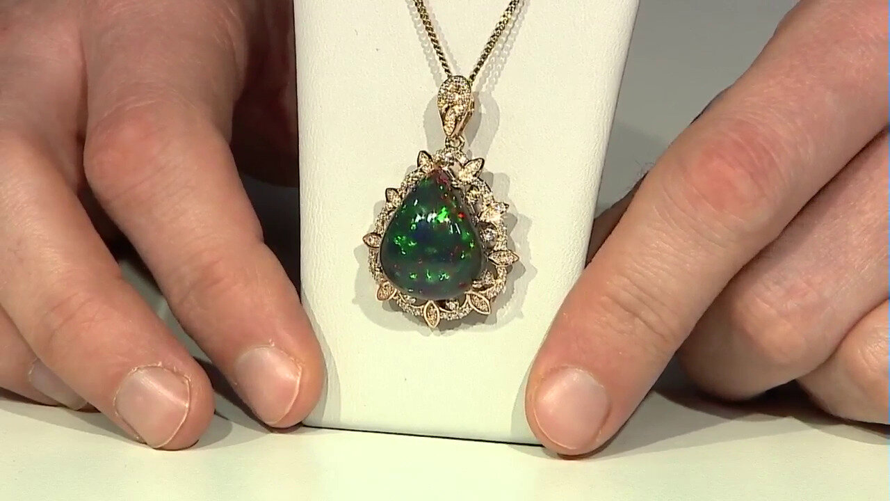 Video 18K Mezezo Opal Gold Pendant (de Melo)