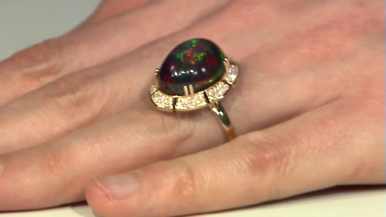 Video 18K Mezezo Opal Gold Ring (de Melo)