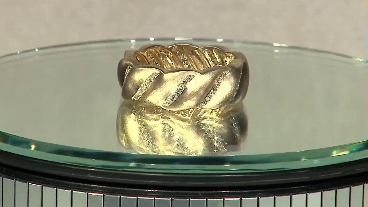 Video Gouden ring met I2 (H) Diamanten (de Melo)