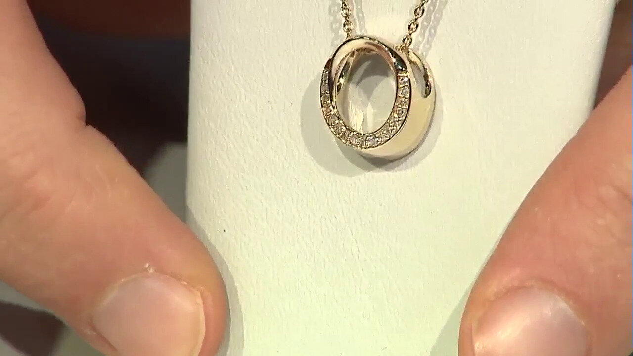 Video 9K I2 (I) Diamond Gold Necklace (de Melo)