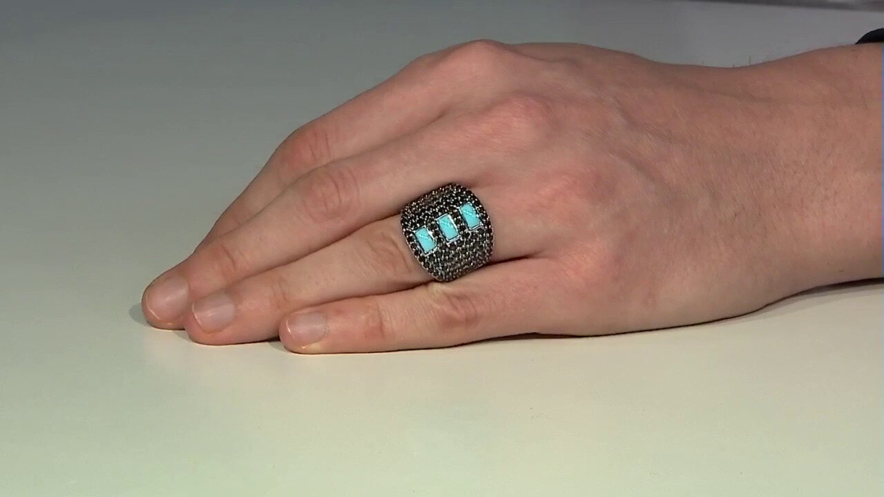 Video Sleeping Beauty Turquoise Silver Ring (Faszination Türkis)