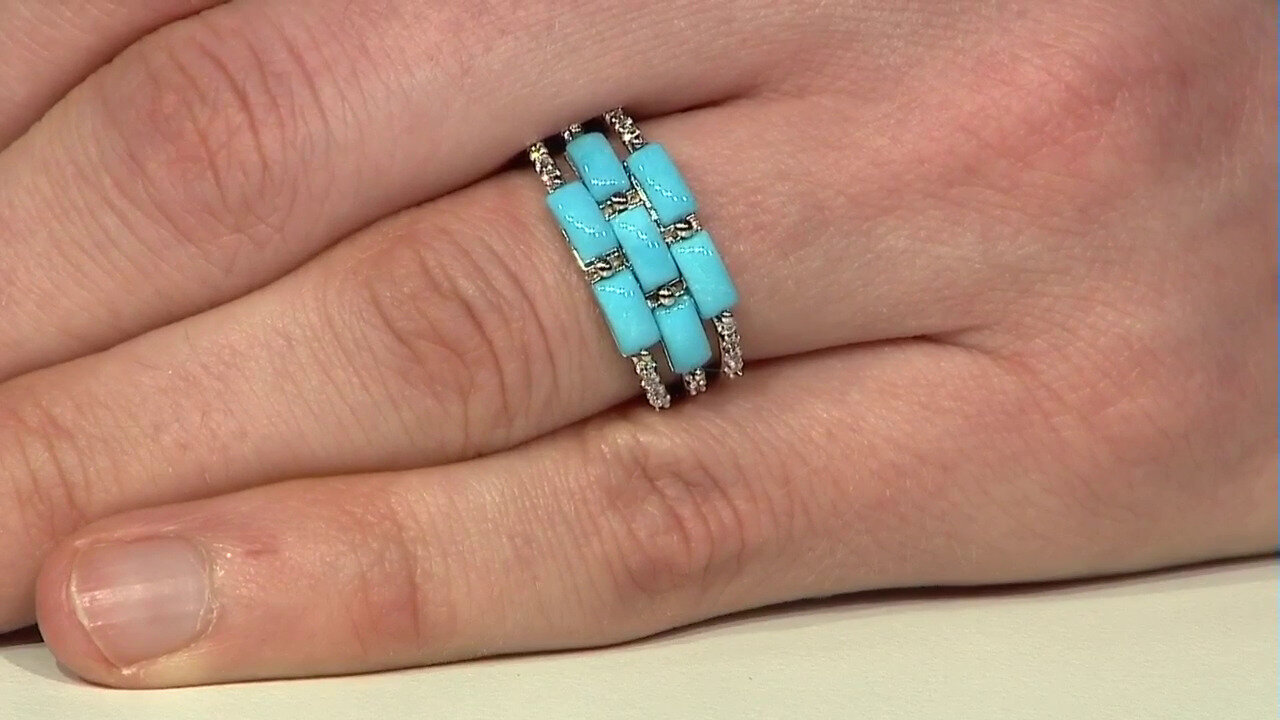 Video Sleeping Beauty Turquoise Silver Ring (Faszination Türkis)