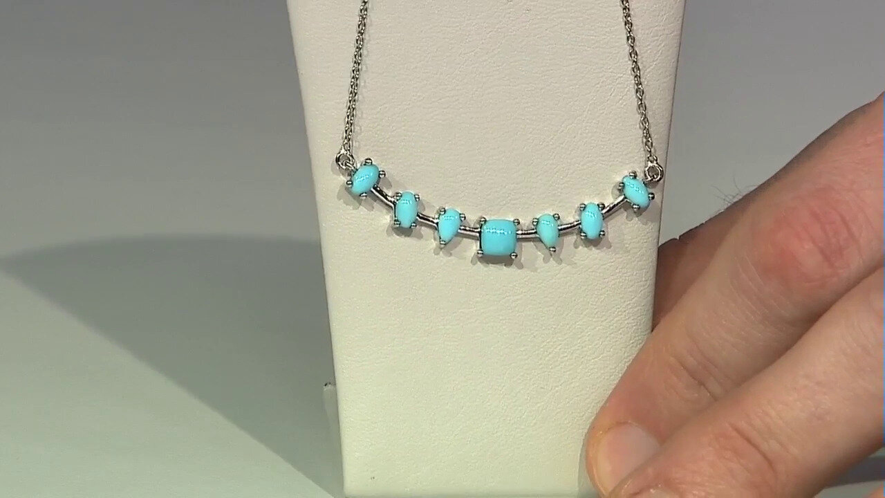 Video Sleeping Beauty Turquoise Silver Necklace (Faszination Türkis)