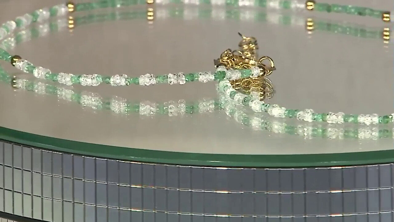 Video Russian Emerald Silver Necklace