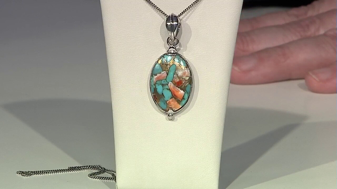 Video Multi Gem Silver Pendant