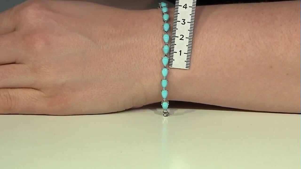 Video Sleeping Beauty Turquoise Silver Bracelet