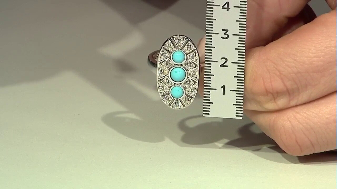 Video Sleeping Beauty Turquoise Silver Ring