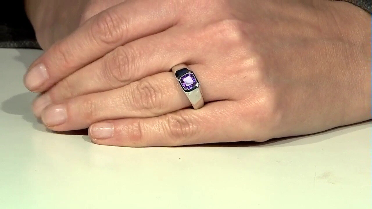 Video Siberian Amethyst Silver Ring