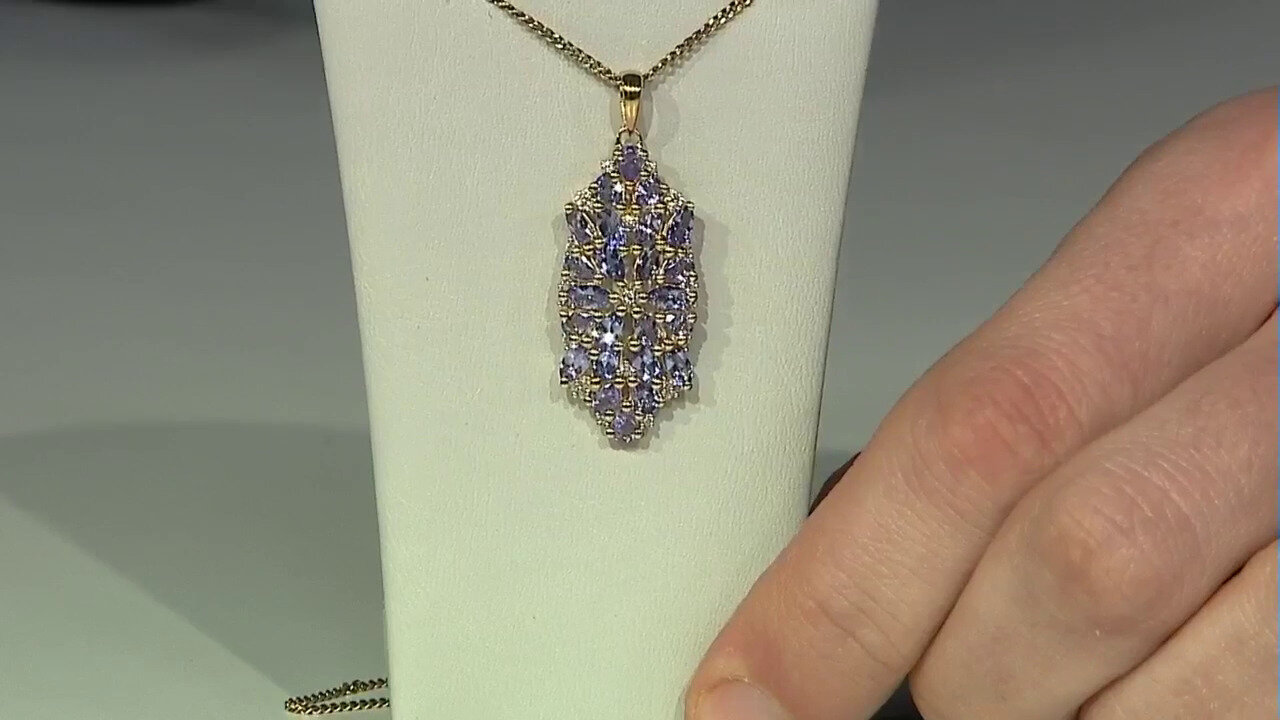 Video Tanzanite Silver Pendant