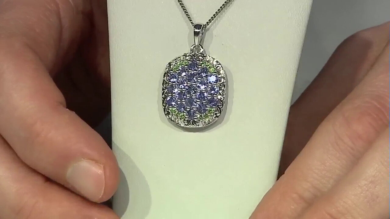 Video Tanzanite Silver Pendant