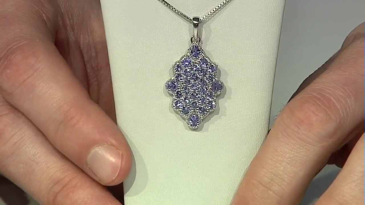 Video Tanzanite Silver Pendant