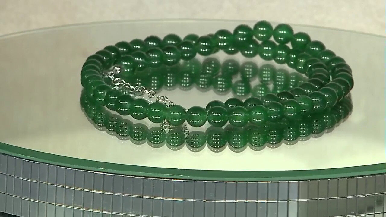 Video Green Aventurine Silver Necklace