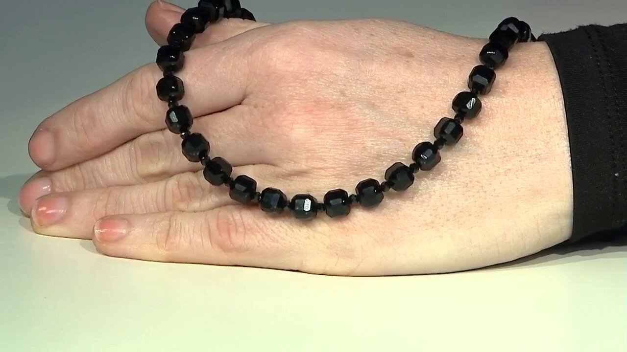 Video Black Onyx Silver Necklace