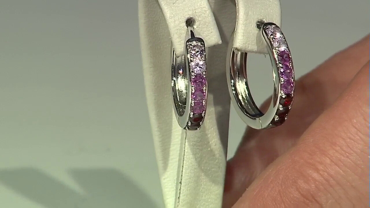 Video Bolivian Amethyst Silver Earrings