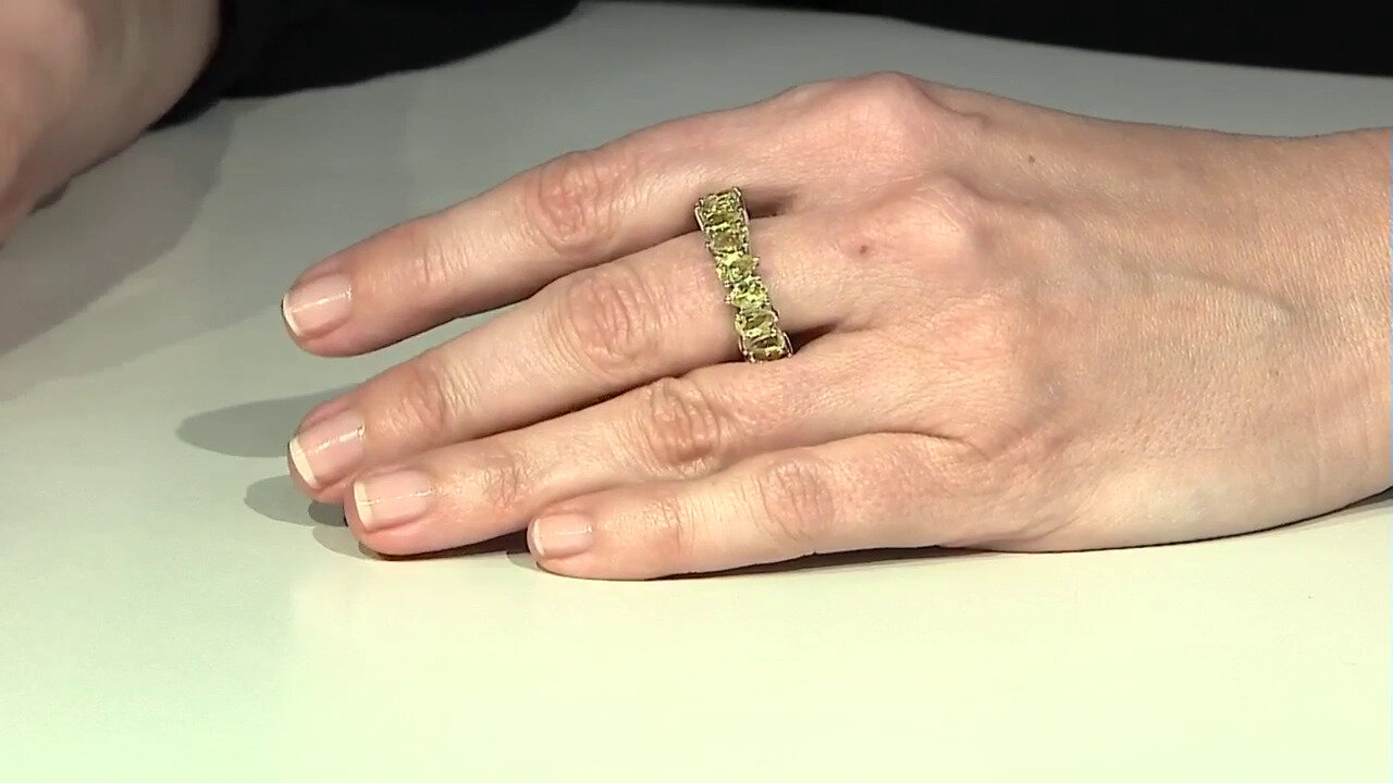 Video Lemon Quartz Silver Ring