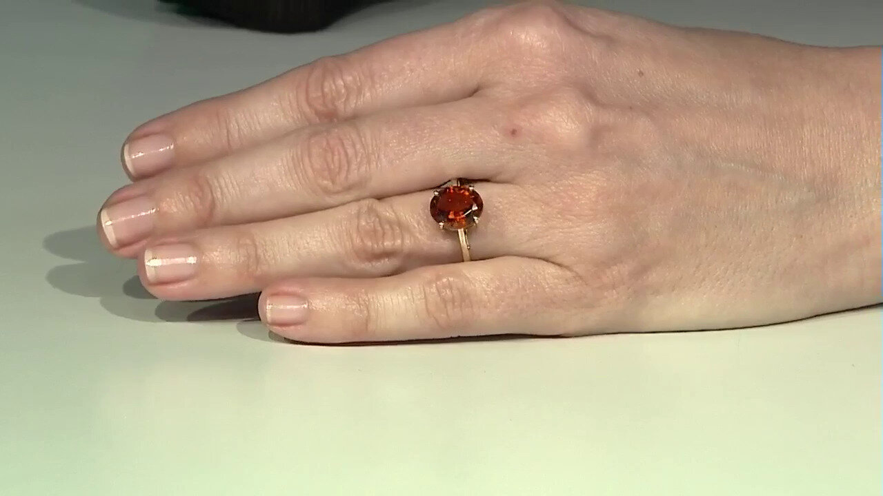 Video 9K Madeira Citrine Gold Ring