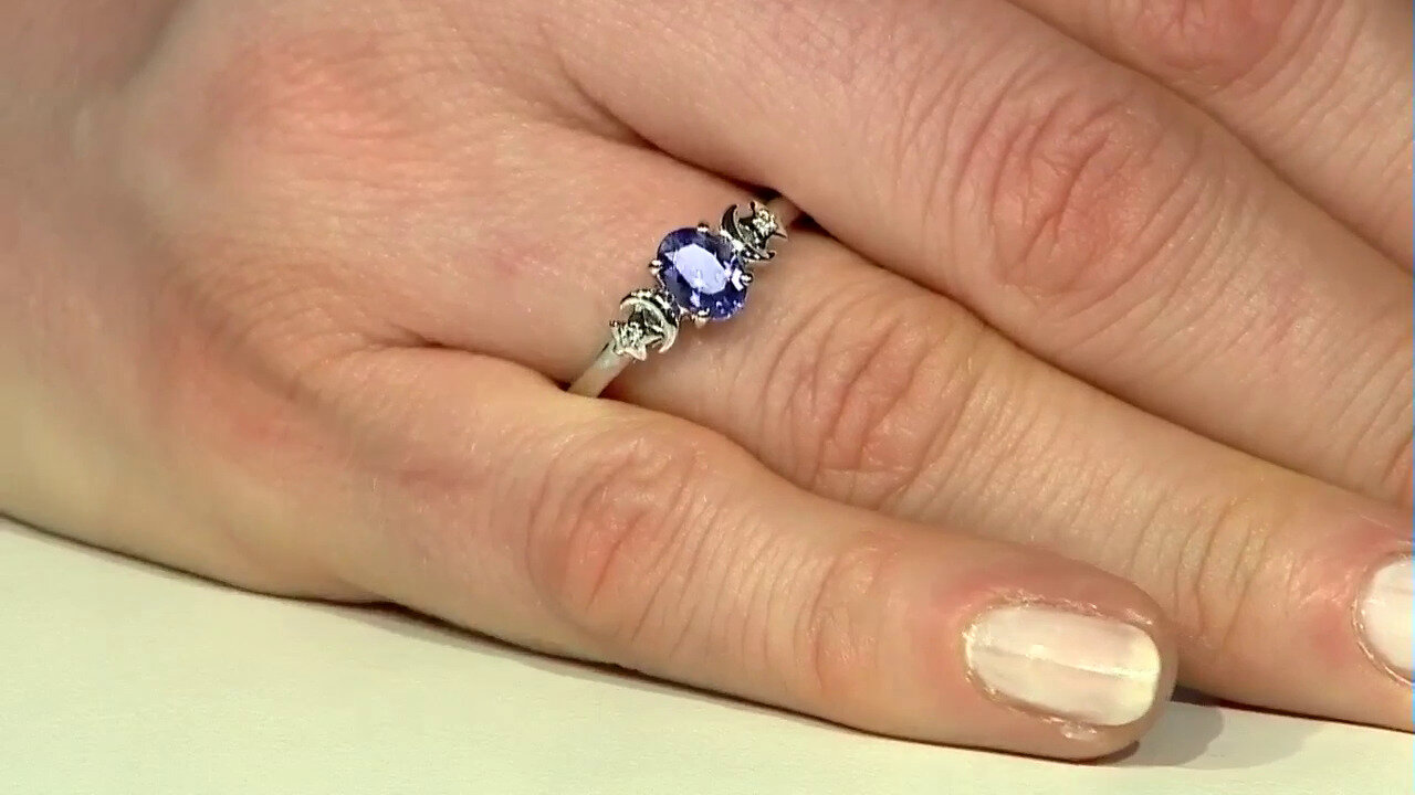 Video Tanzanite Silver Ring