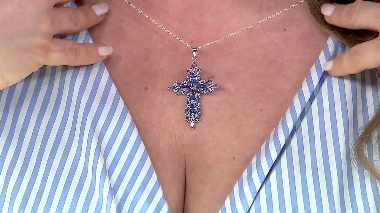 Video Tanzanite Silver Necklace